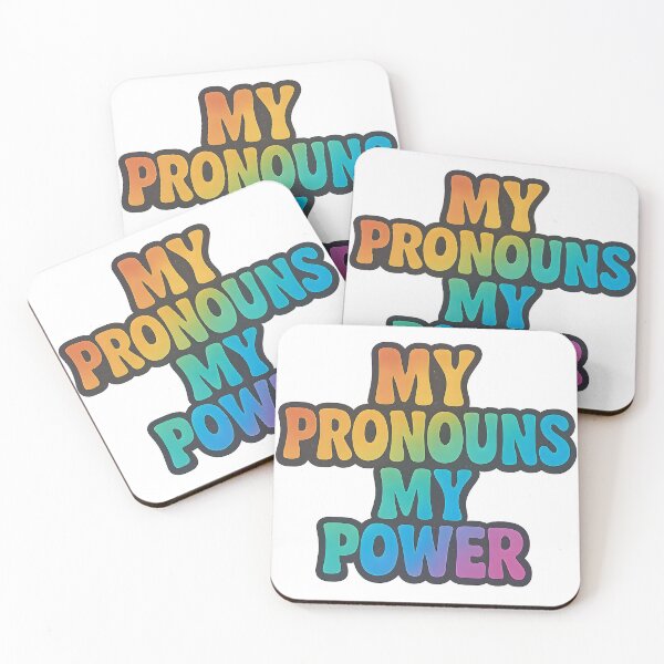 Item preview, My Pronouns My Power – Bold Pride Art designed and sold by Haus Of Sin.