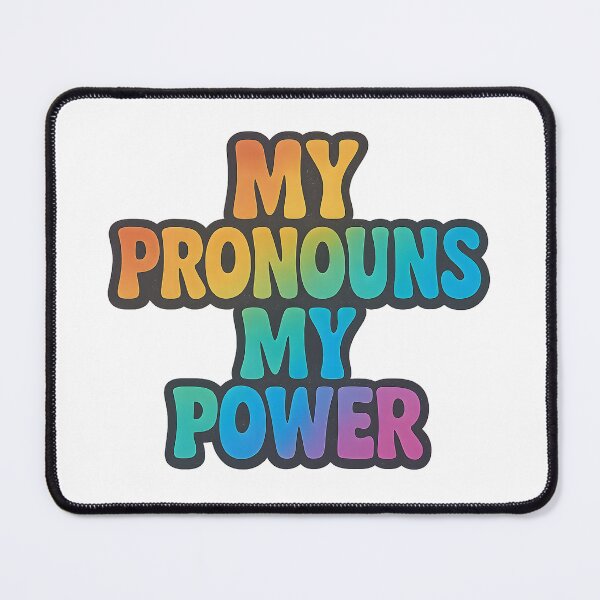 Item preview, My Pronouns My Power – Bold Pride Art designed and sold by Haus Of Sin.