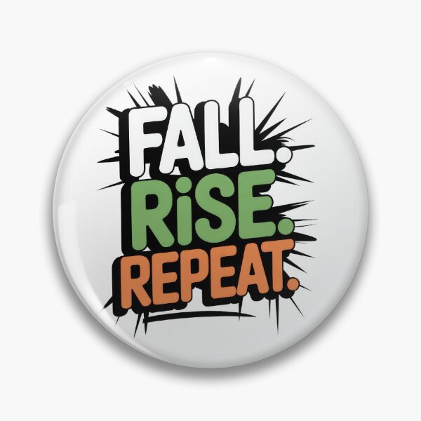 Item preview, Fall. Rise. Repeat. – Motivational Comic Style Quote designed and sold by EpicMediaShop.