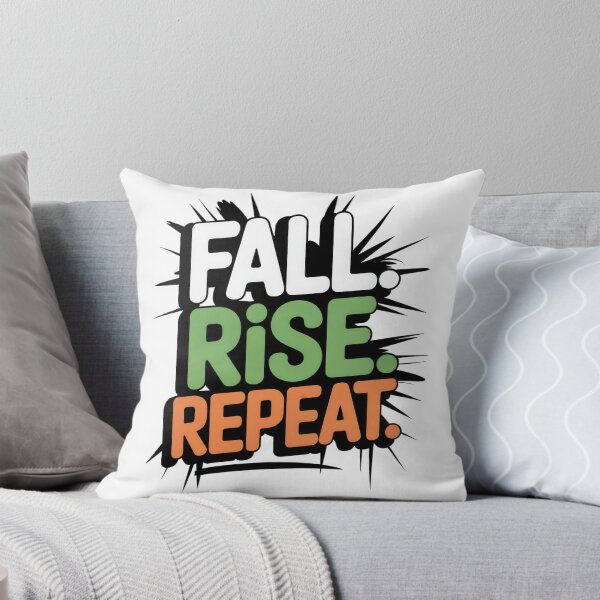 Item preview, Fall. Rise. Repeat. – Motivational Comic Style Quote designed and sold by EpicMediaShop.