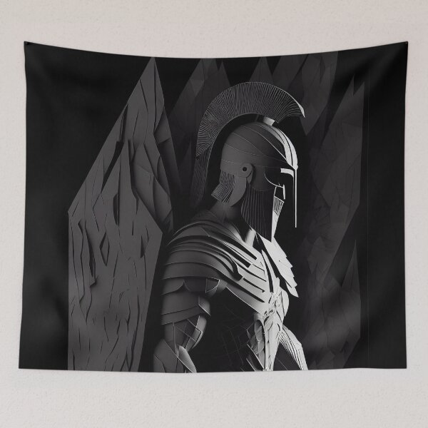 Item preview, Spartan Warrior 3D Paper Art Ancient Greek Military Design designed and sold by ShadowAndSlate.