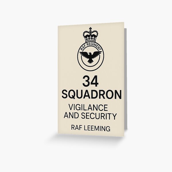 Item preview, 34 Squadron RAF Regiment RAF Leeming designed and sold by Start-Aviation.