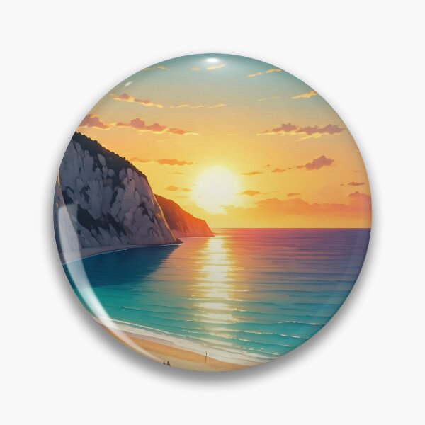 Item preview, Egremni Beach, Lefkada: Sunset Radiance designed and sold by LSVart.