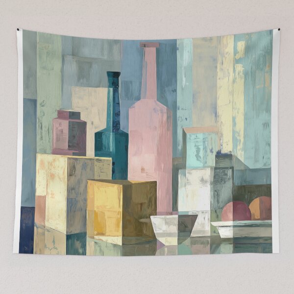 Item preview, 2138 Cubist Structure Of Minimalist Kitchen designed and sold by nikoart001.