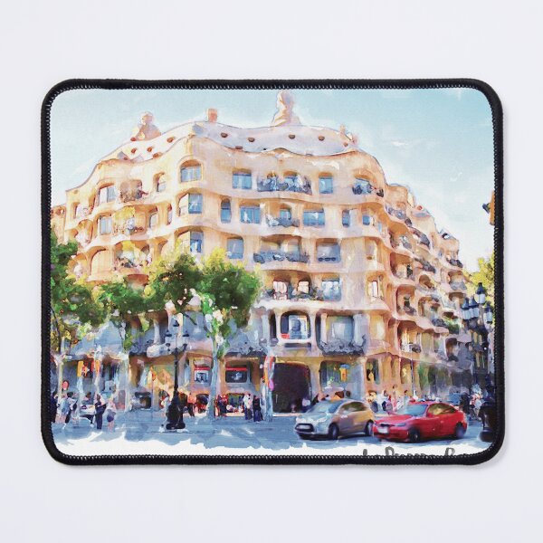 Item preview, La Pedrera Watercolor designed and sold by caracatita75.