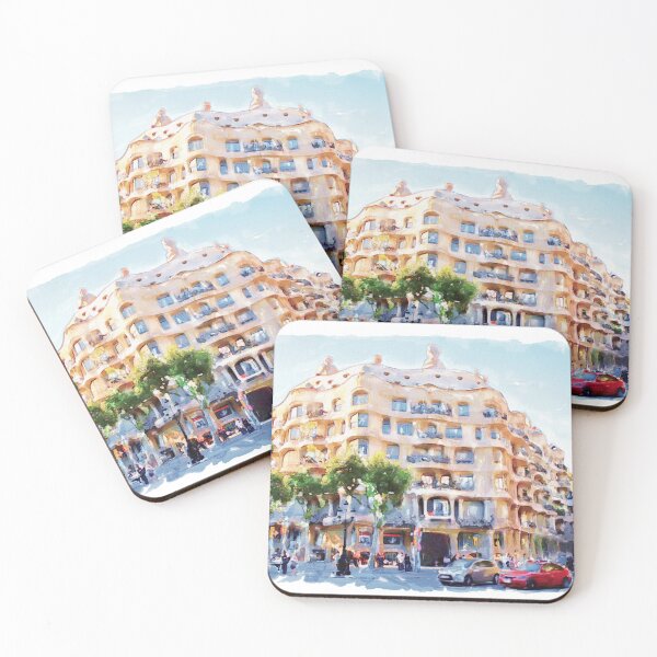 Item preview, La Pedrera Watercolor designed and sold by caracatita75.