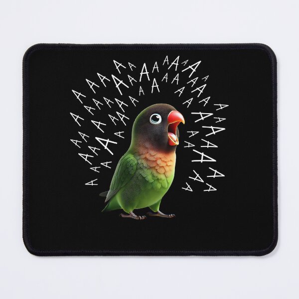 Item preview, Funny Screaming Black-cheeked Lovebird Parrot Lover Birding designed and sold by Kimberley King Art  King Art.