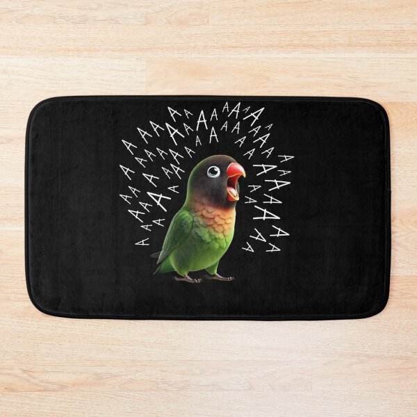 Item preview, Funny Screaming Black-cheeked Lovebird Parrot Lover Birding designed and sold by Kimberley King Art  King Art.