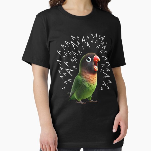 Item preview, Funny Screaming Black-cheeked Lovebird Parrot Lover Birding designed and sold by Kimberley King Art  King Art.
