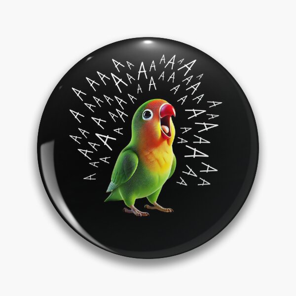 Item preview, Funny Screaming Fischer’s Lovebird Parrot Lover Birding designed and sold by Kimberley King Art  King Art.