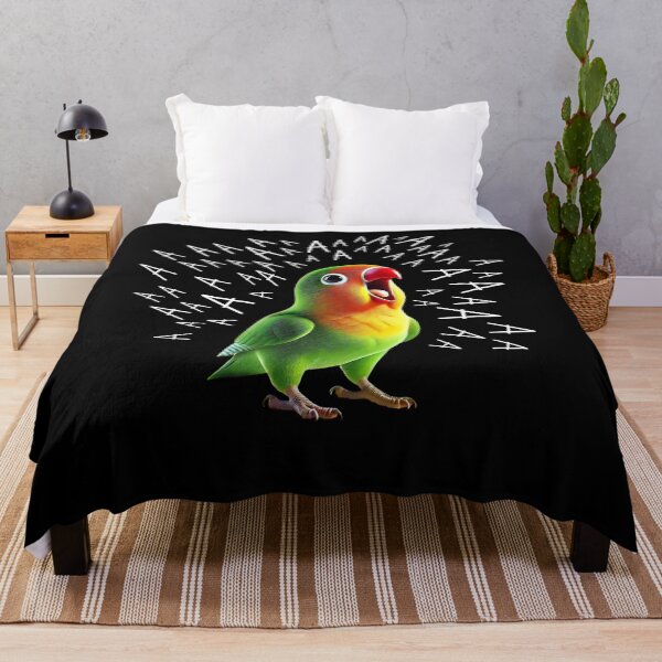 Item preview, Funny Screaming Fischer’s Lovebird Parrot Lover Birding designed and sold by Kimberley King Art  King Art.