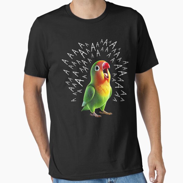 Item preview, Funny Screaming Fischer’s Lovebird Parrot Lover Birding designed and sold by Kimberley King Art  King Art.