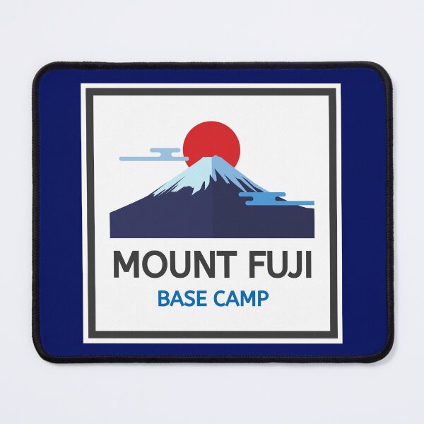 Item preview, MOUNT FUJI, BASE CAMP. FONT, BLUE AND GREY, CLIMBING designed and sold by AASparksDesigns.