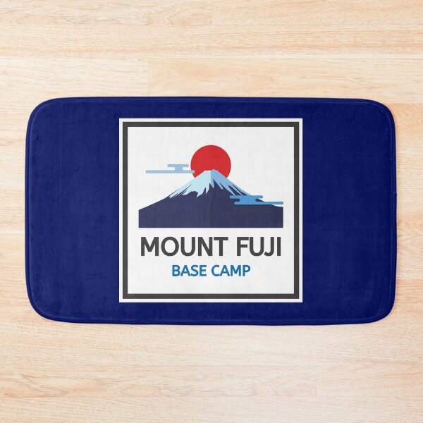 Item preview, MOUNT FUJI, BASE CAMP. FONT, BLUE AND GREY, CLIMBING designed and sold by AASparksDesigns.