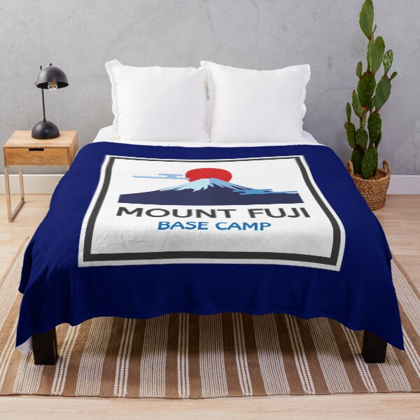 Item preview, MOUNT FUJI, BASE CAMP. FONT, BLUE AND GREY, CLIMBING designed and sold by AASparksDesigns.