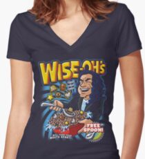 Wise-Oh's Women's Fitted V-Neck T-Shirt