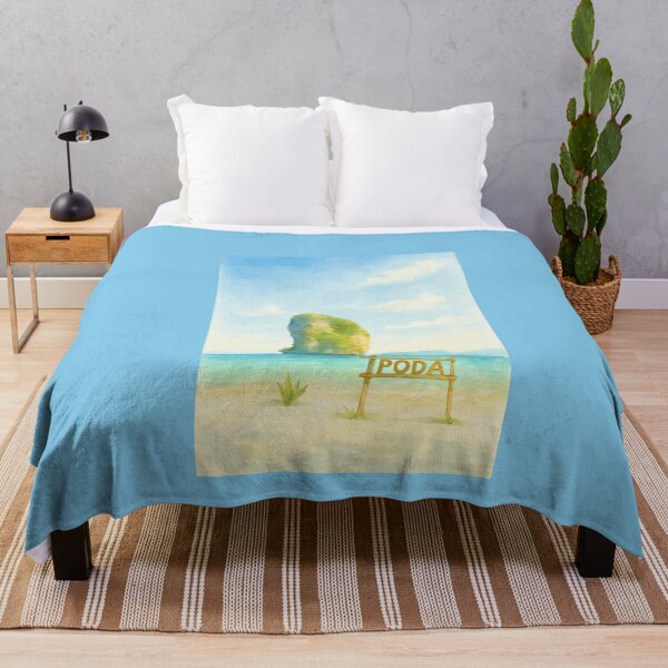Item preview, Poda Island, Krabi – Watercolor Beach Postcard Art designed and sold by SoftEmotion.