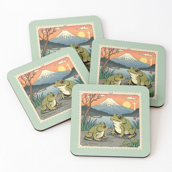 Item preview, japanese frog stamp designed and sold by Atlantico54.