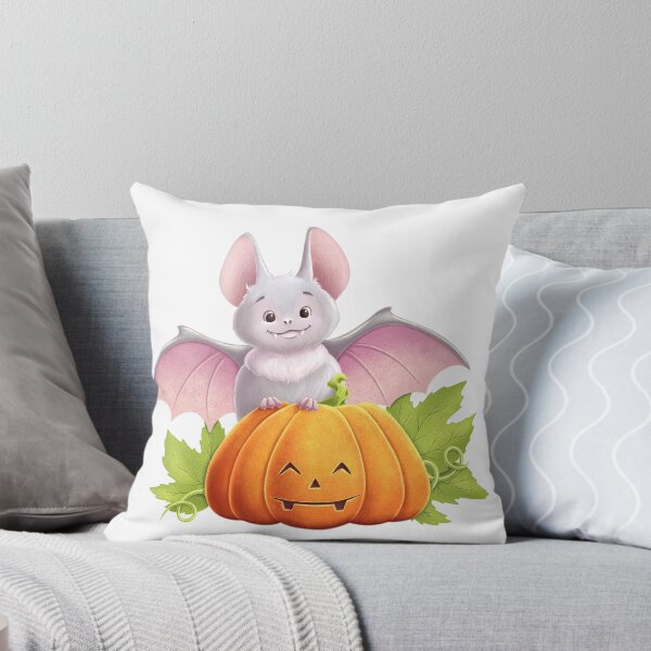 Item preview, Cute baby bat on pumpkin Jack designed and sold by tigerda.