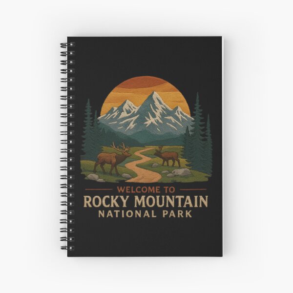 Item preview, Welcome to Embroidery Rocky Mountain National USA Park designed and sold by Blok45.