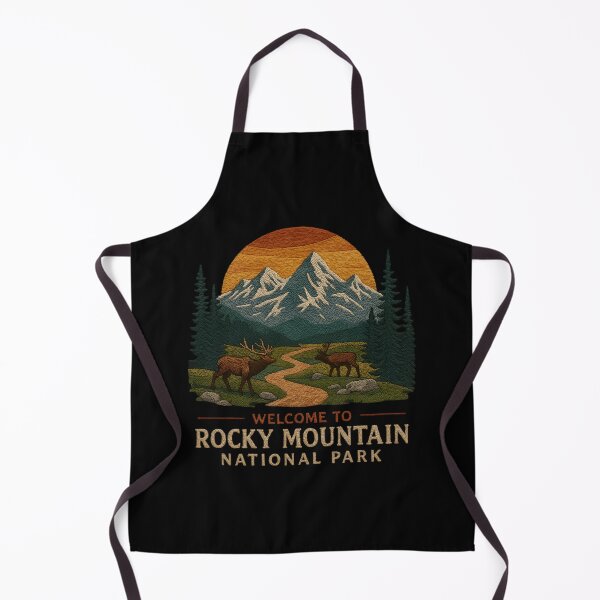 Item preview, Welcome to Embroidery Rocky Mountain National USA Park designed and sold by Blok45.