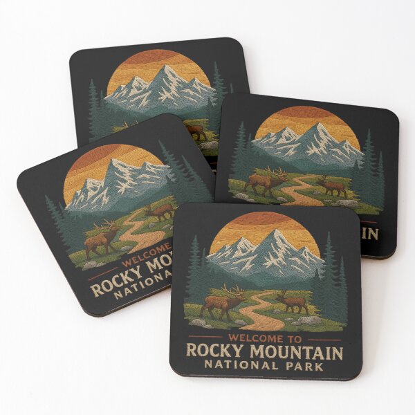 Item preview, Welcome to Embroidery Rocky Mountain National USA Park designed and sold by Blok45.