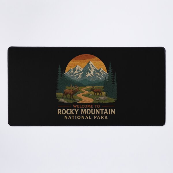 Item preview, Welcome to Embroidery Rocky Mountain National USA Park designed and sold by Blok45.
