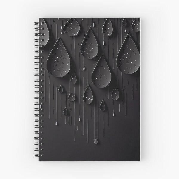 Item preview, Midnight Raindrops – Modern Abstract Minimalist Art designed and sold by ShadowAndSlate.