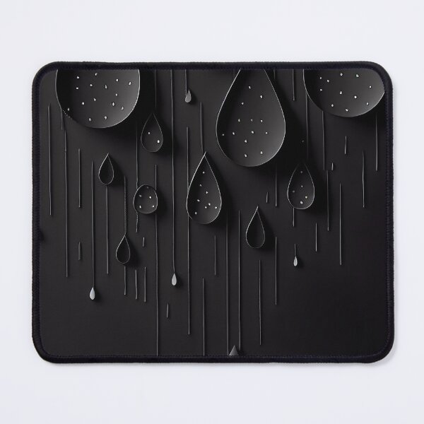 Item preview, Midnight Raindrops – Modern Abstract Minimalist Art designed and sold by ShadowAndSlate.