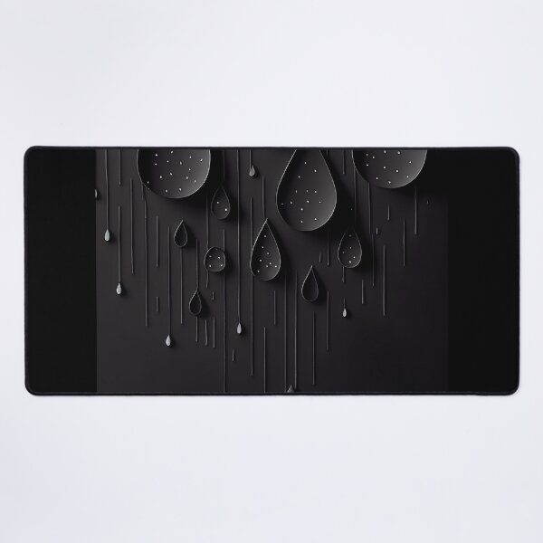Item preview, Midnight Raindrops – Modern Abstract Minimalist Art designed and sold by ShadowAndSlate.