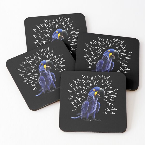 Item preview, Funny Screaming Hyacinth Macaw Parrot Lover Birding designed and sold by Kimberley King Art  King Art.