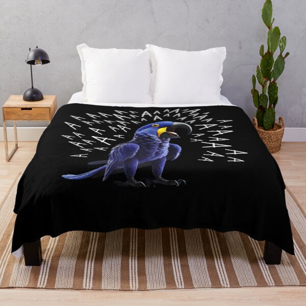 Item preview, Funny Screaming Hyacinth Macaw Parrot Lover Birding designed and sold by Kimberley King Art  King Art.
