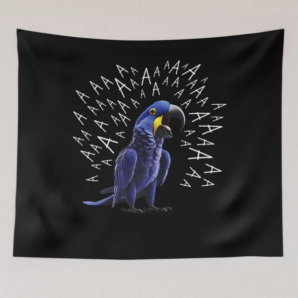 Item preview, Funny Screaming Hyacinth Macaw Parrot Lover Birding designed and sold by Kimberley King Art  King Art.