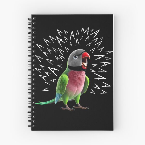 Item preview, Funny Screaming Red-breasted Parakeet Parrot Lover Birding designed and sold by Kimberley King Art  King Art.