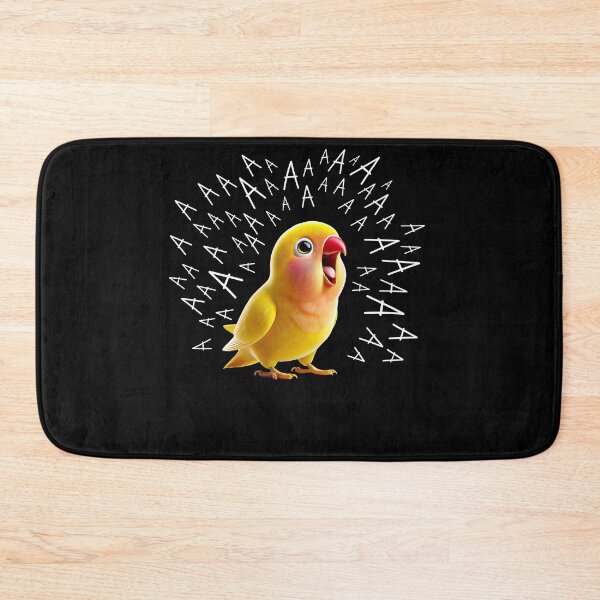 Item preview, Funny Screaming Rosy-faced Yellow Lovebird Parrot Lover Birding designed and sold by Kimberley King Art  King Art.