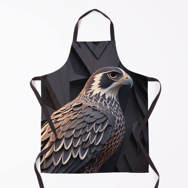 Item preview, Regal Falcon – Modern Geometric Wildlife Art designed and sold by ShadowAndSlate.