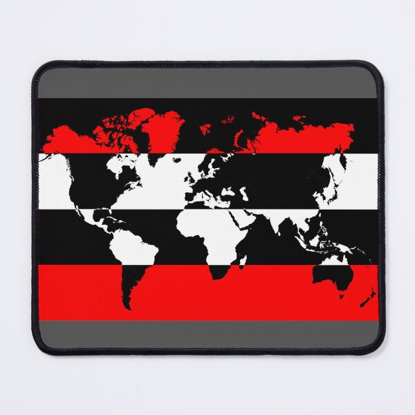 Item preview, Striped World Map Optical Illusion designed and sold by 4rpixs.