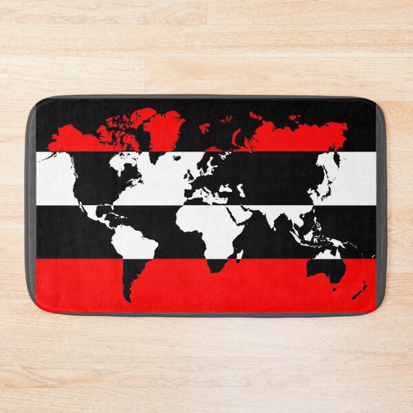 Item preview, Striped World Map Optical Illusion designed and sold by 4rpixs.