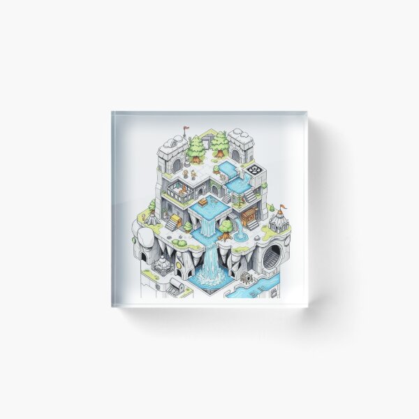 Item preview, colorful isometric fantasy dungeons world designed and sold by Iuqiune.