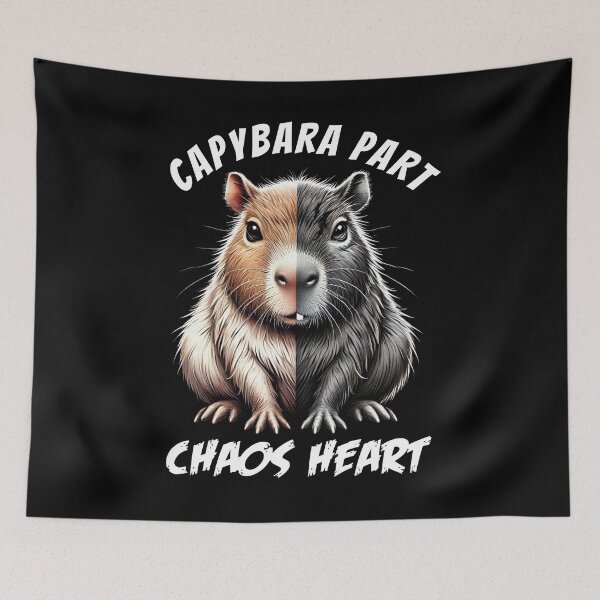 Item preview, Capybara Part Chaos Heart Funny Meme for Capybara Lovers designed and sold by Kimberley King Art  King Art.