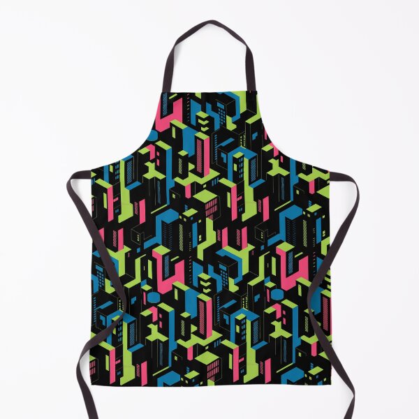 Item preview, Pixelated Skyline: The Digital Urban Fabric designed and sold by 89BLACK.