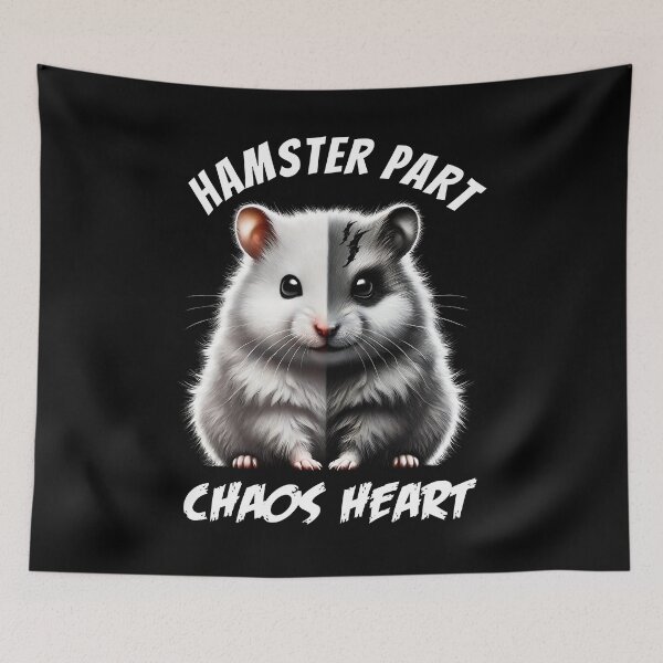 Item preview, Hamster Part Chaos Heart Funny Meme for Hamster Lovers designed and sold by Kimberley King Art  King Art.