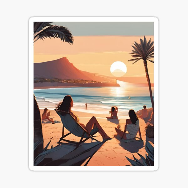 Item preview,  Sunrise in Lanzarote  Beautiful View designed and sold by xiaidex.