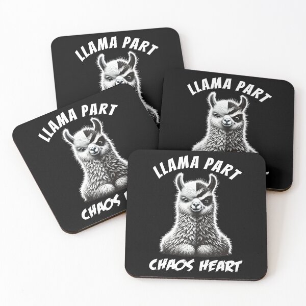 Item preview, Llama Part Chaos Heart Funny Meme for Alpaca Lovers designed and sold by Kimberley King Art  King Art.