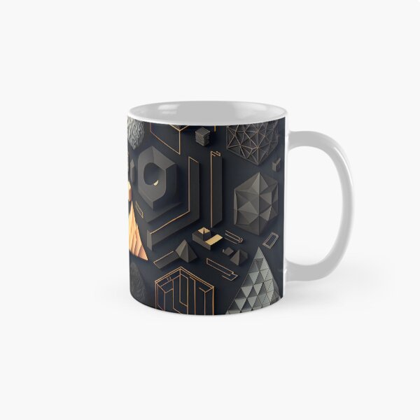 Item preview, Geometric Dimensions – Modern Abstract Shape Composition designed and sold by ShadowAndSlate.