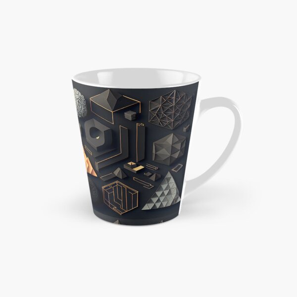 Item preview, Geometric Dimensions – Modern Abstract Shape Composition designed and sold by ShadowAndSlate.