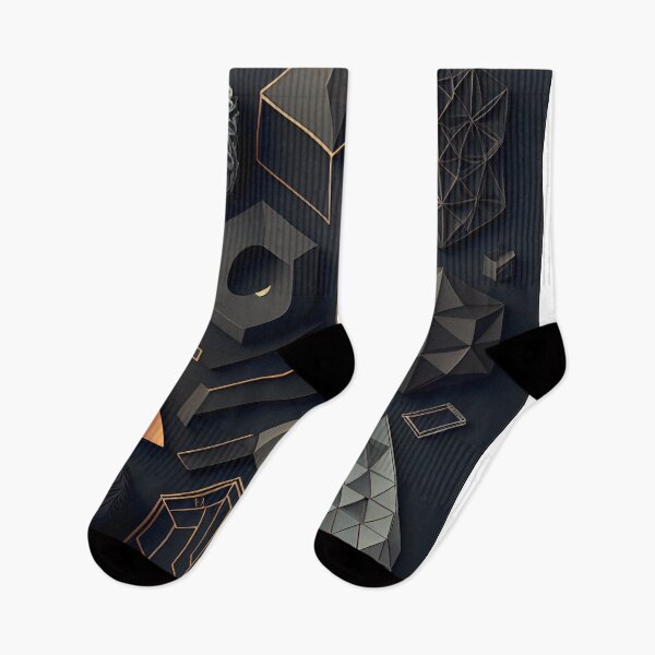 Item preview, Geometric Dimensions – Modern Abstract Shape Composition designed and sold by ShadowAndSlate.