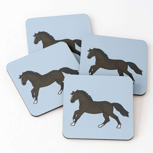 Item preview, Cantering Cartoon Horse - Cute Equine Illustration  designed and sold by Art By Drina.