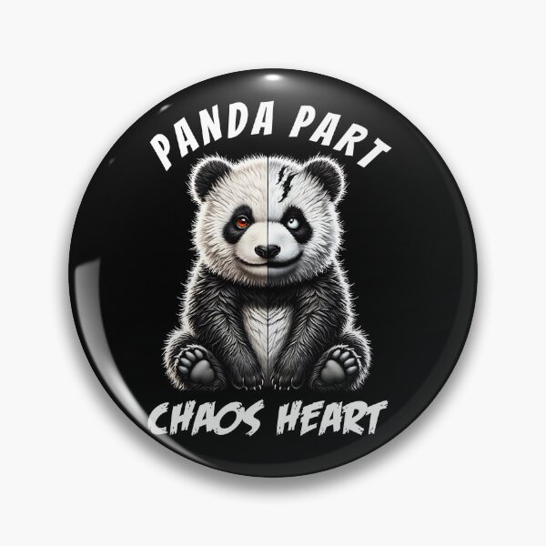 Item preview, Panda Part Chaos Heart Funny Meme for Panda Lovers designed and sold by Kimberley King Art  King Art.