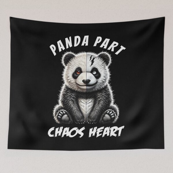 Item preview, Panda Part Chaos Heart Funny Meme for Panda Lovers designed and sold by Kimberley King Art  King Art.